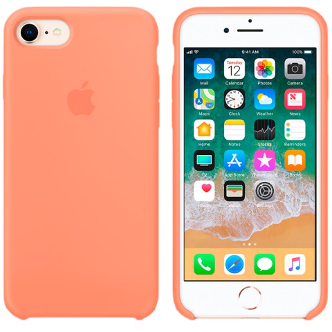 Чехол LUX Silicone Case на Iphone 7 Peach